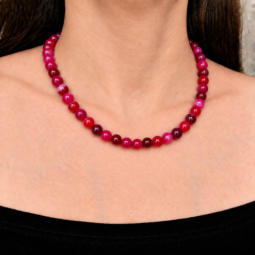 Collar agatas fiuchas